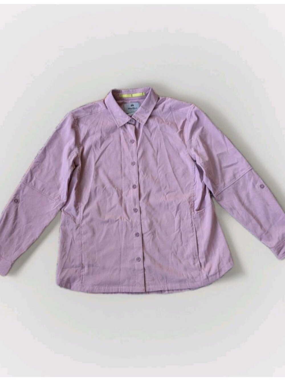 Wind River No Fly Zone Women’s Button‑Up Shirt Pink Long Sleeve Size L Outdoors